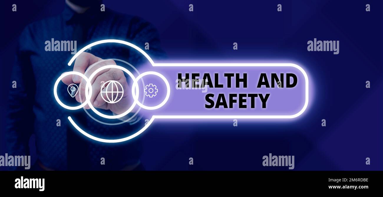 Text Showing Inspiration Health And Safety Business Concept Taking The