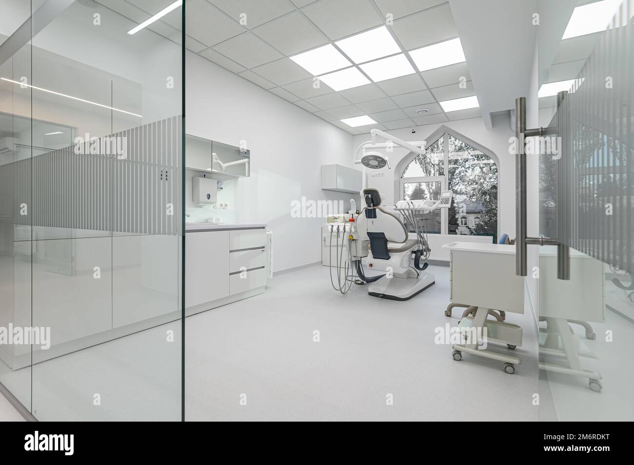 Interior of dentistry medical office, special equipment Stock Photo Alamy