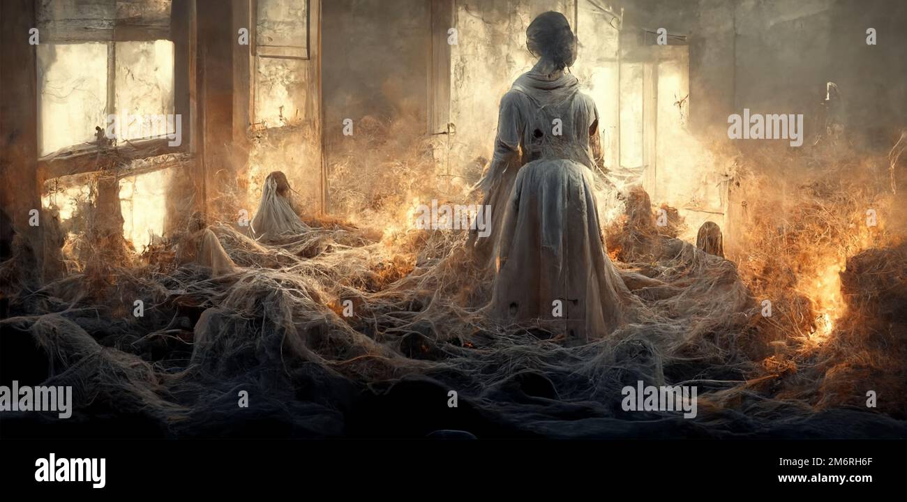 Female ghost vintage hi-res stock photography and images - Alamy