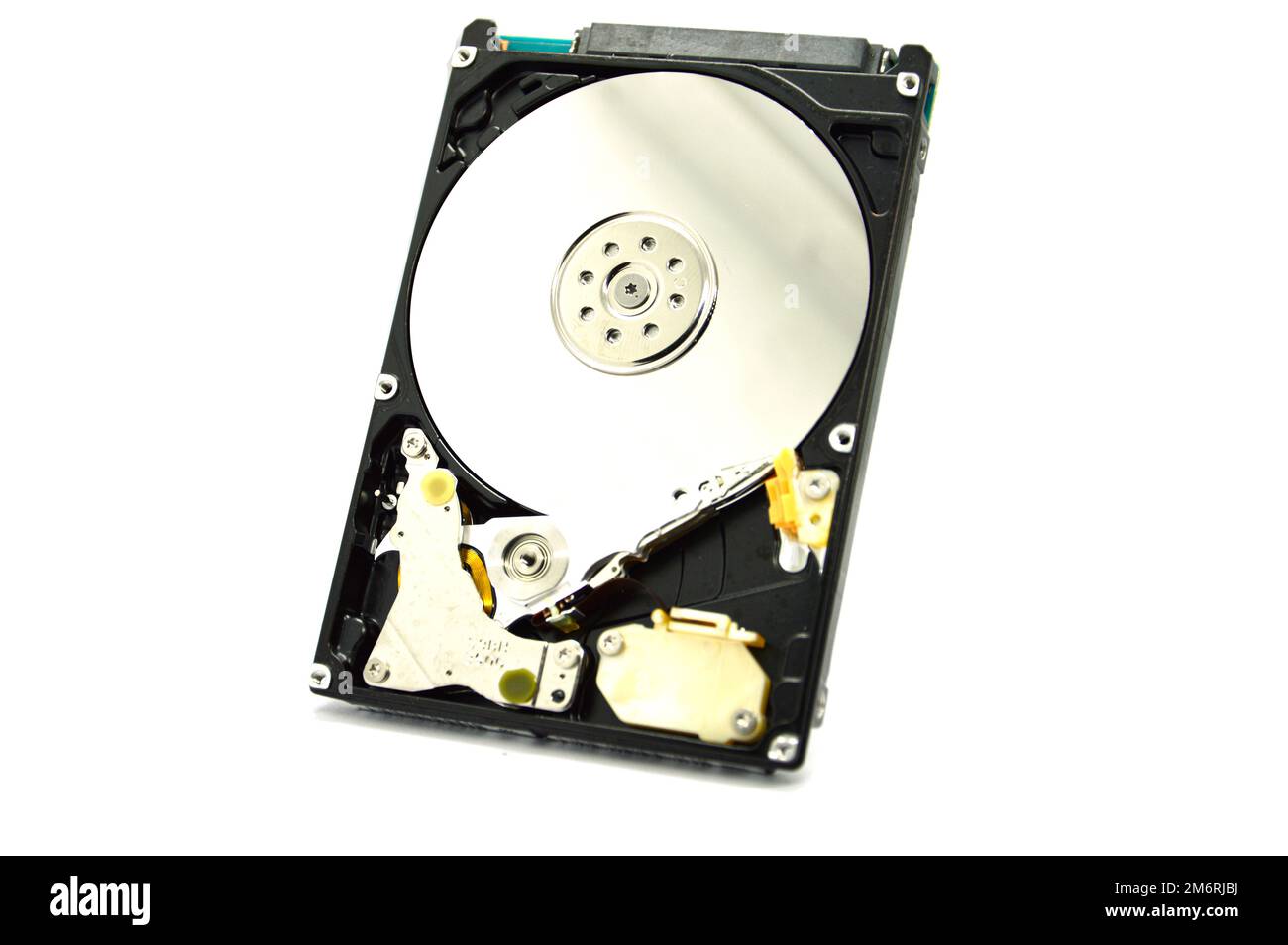 2.5-inch spinning disk type hard drive images are still commonly used today. Stock Photo