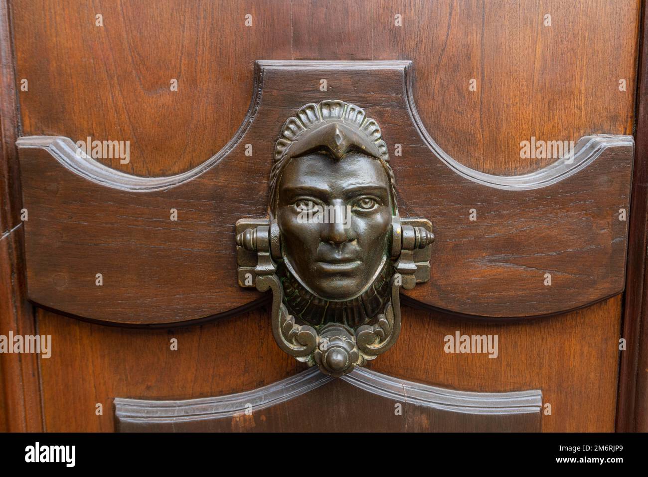 Old door knob, Unesco site Queretaro, Mexico Stock Photo