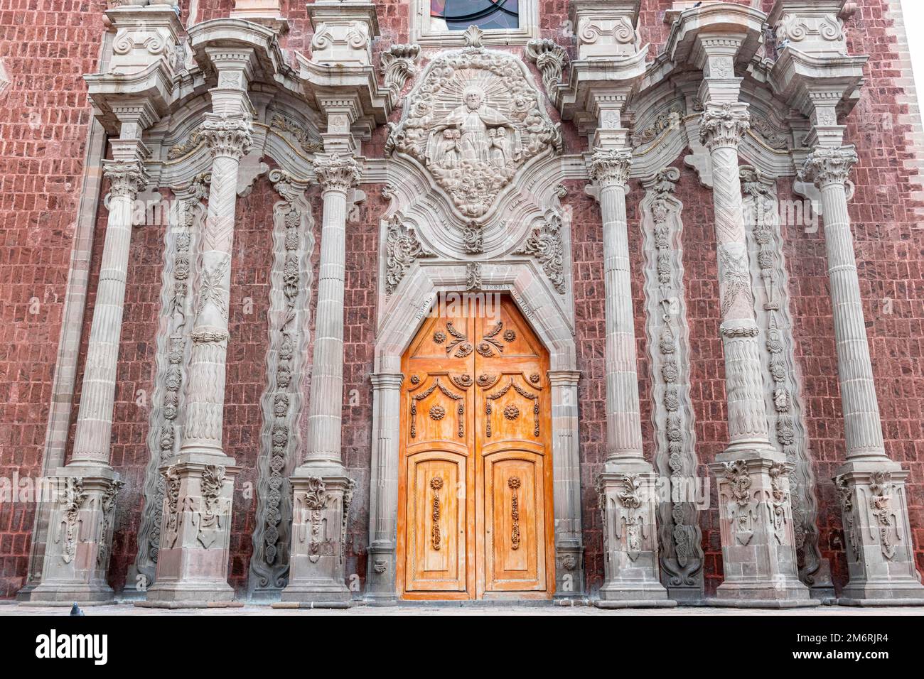 Catedral de San Felipe Neri, Unesco site Queretaro, Mexico Stock Photo