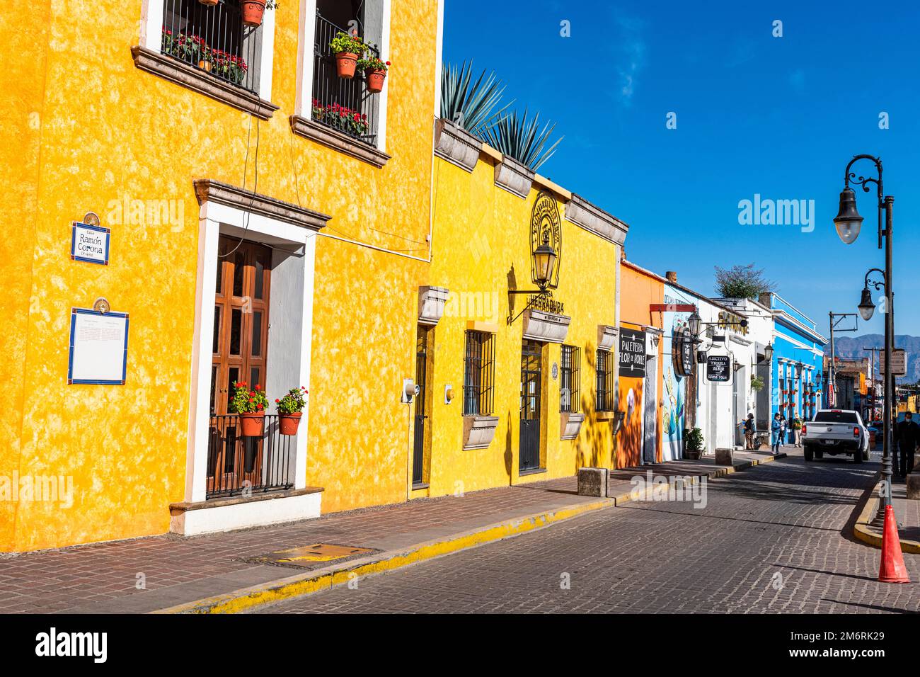 Historic buildings, Unesco site Tequila, Jalisco, Mexico Stock Photo