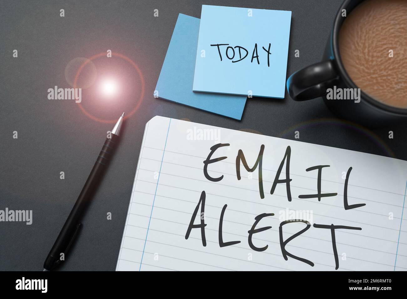 Text caption presenting Email Alert. Internet Concept emails auto ...