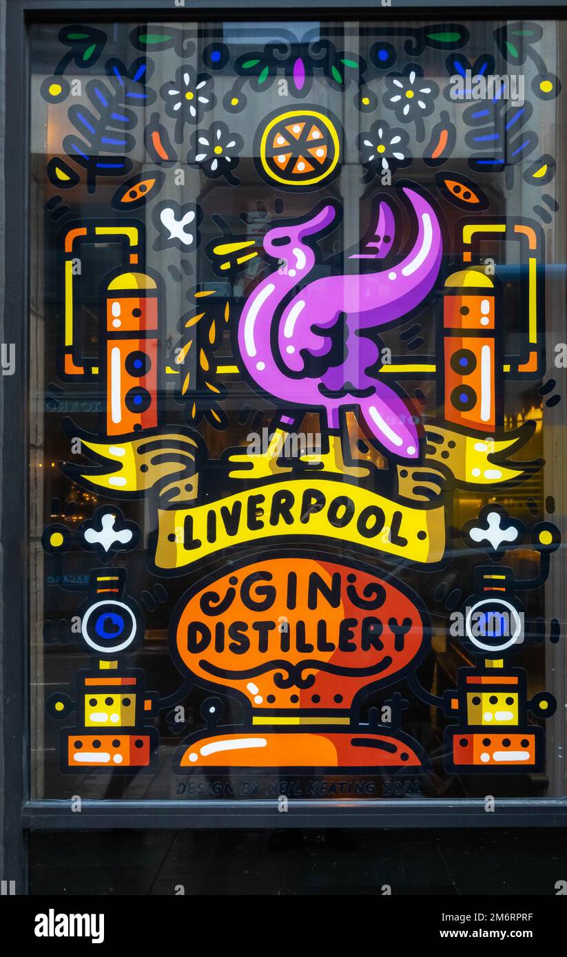 Liverpool Gin Distillery on Castle Street in Liverpool Stock Photo Alamy