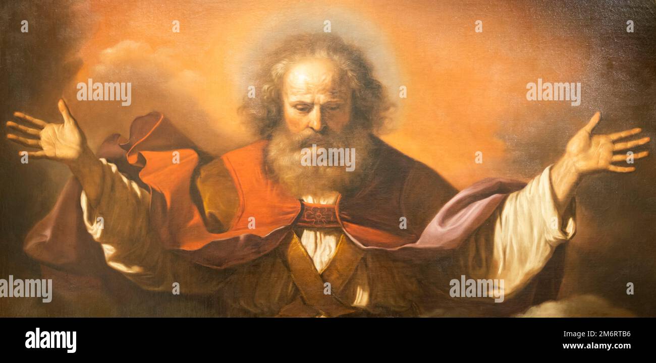 God the Father - Giovan Francesco Barbieri, 1646 Stock Photo