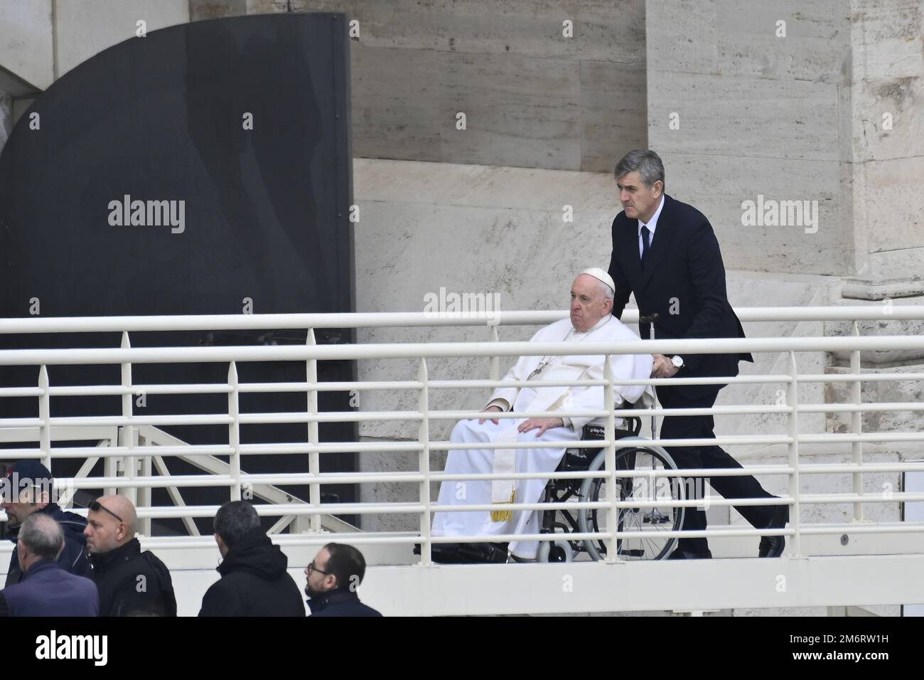 Pope Francis during the Funeral Mass for the Pope Emeritus Benedict XVI ...