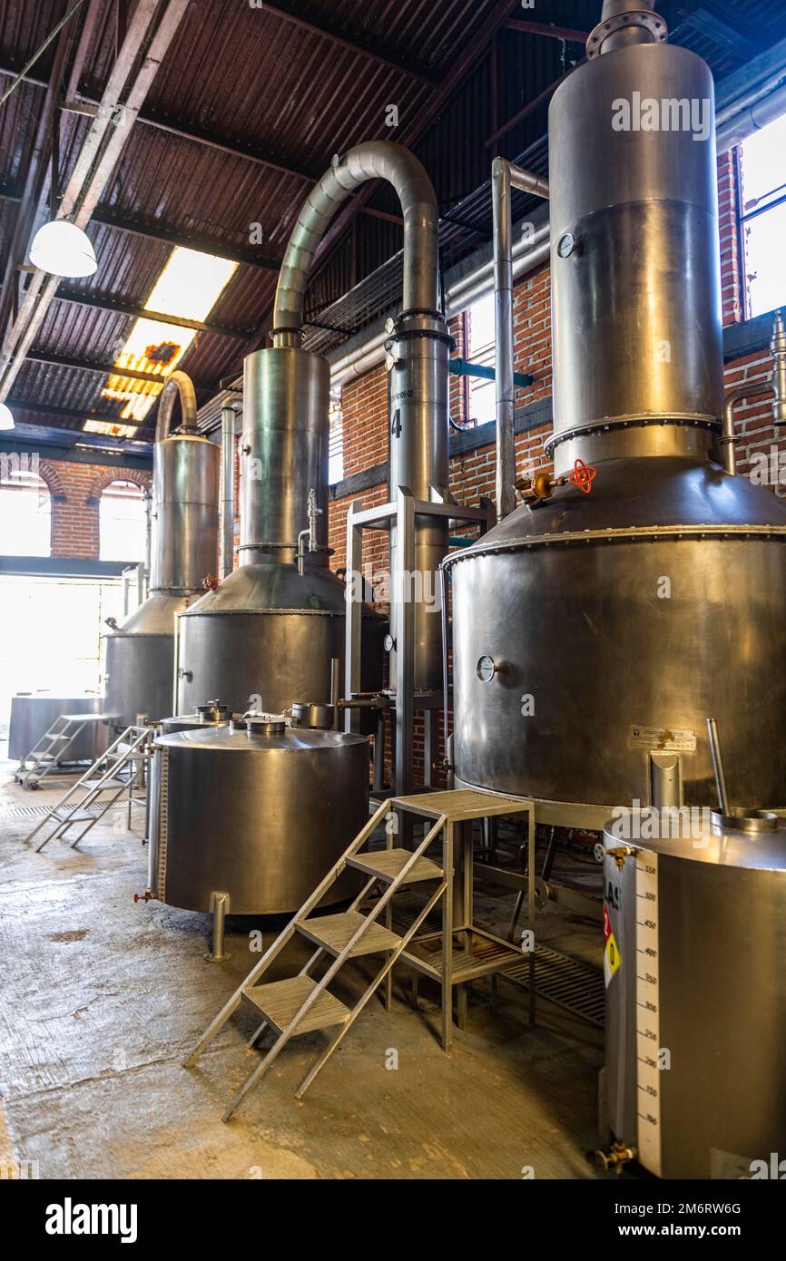 Destillery in the Tequila Factory La Cofradia, Unesco site Tequila