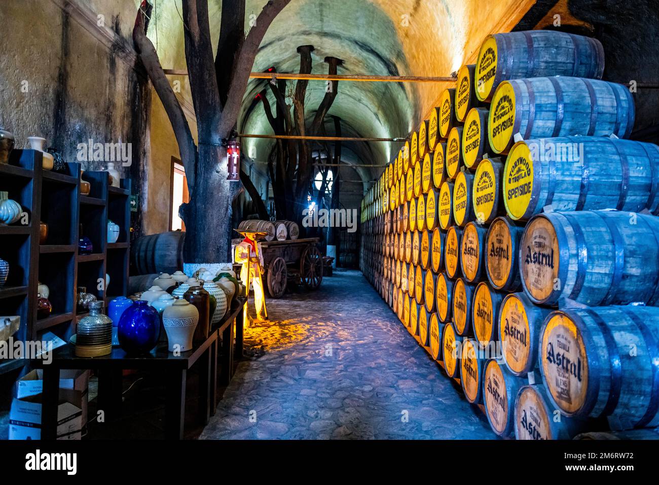 Old storage facility for Tequila barrels, Tequila Factory La Cofradia