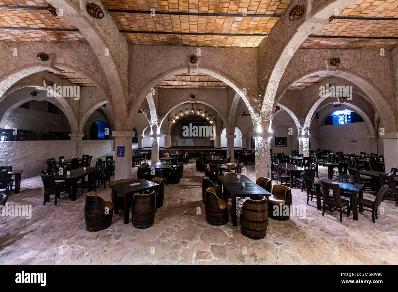 Restaurant in the Tequila Factory La Cofradia, Unesco site Tequila