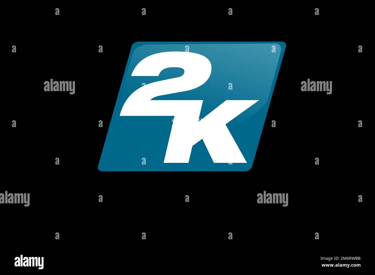 2K Marin, Logo, Black background Stock Photo Alamy
