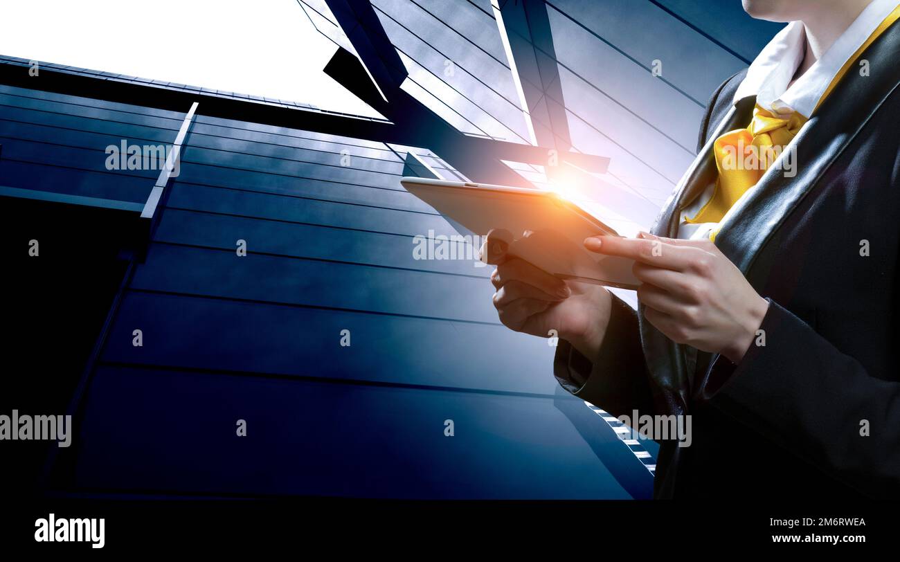 Business and innovation concept . Mixed media Stock Photo - Alamy