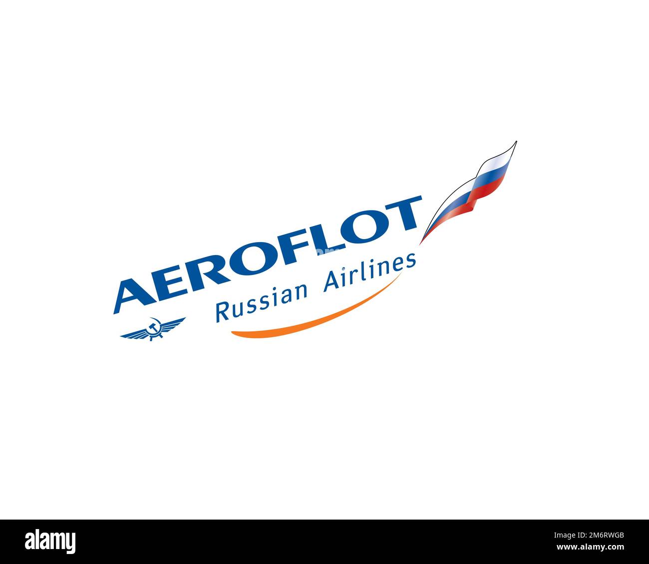 aeroflot-rotated-logo-white-background-stock-photo-alamy