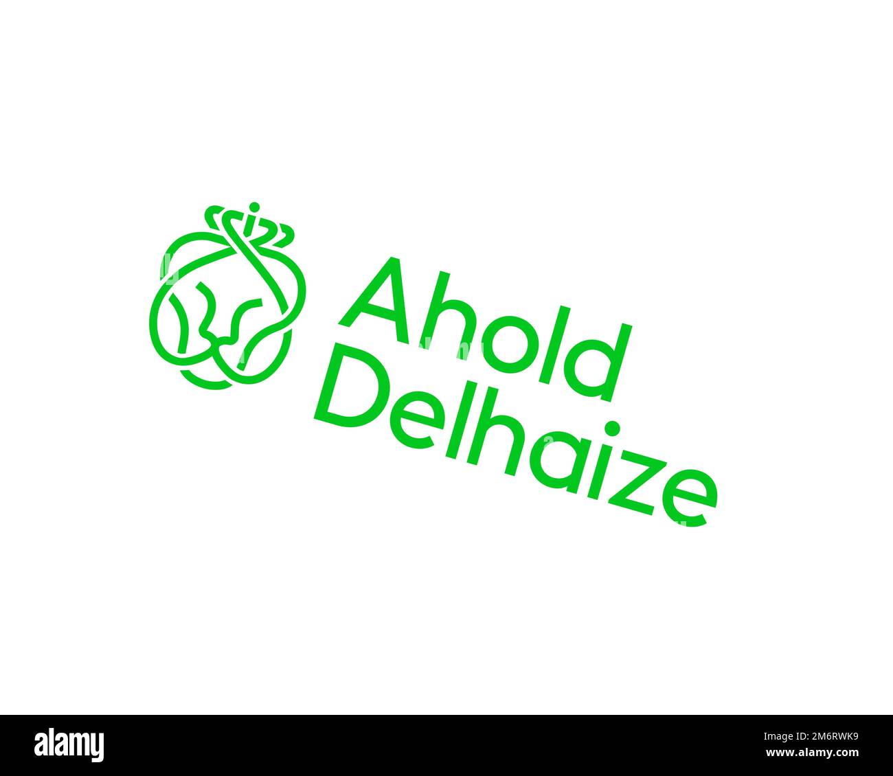 Ahold Delhaize, Rotated Logo, White Background B Stock Photo - Alamy