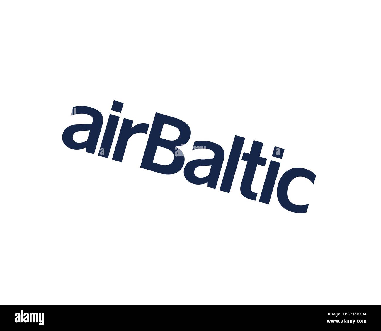 AirBaltic, rotated logo, white background B Stock Photo - Alamy