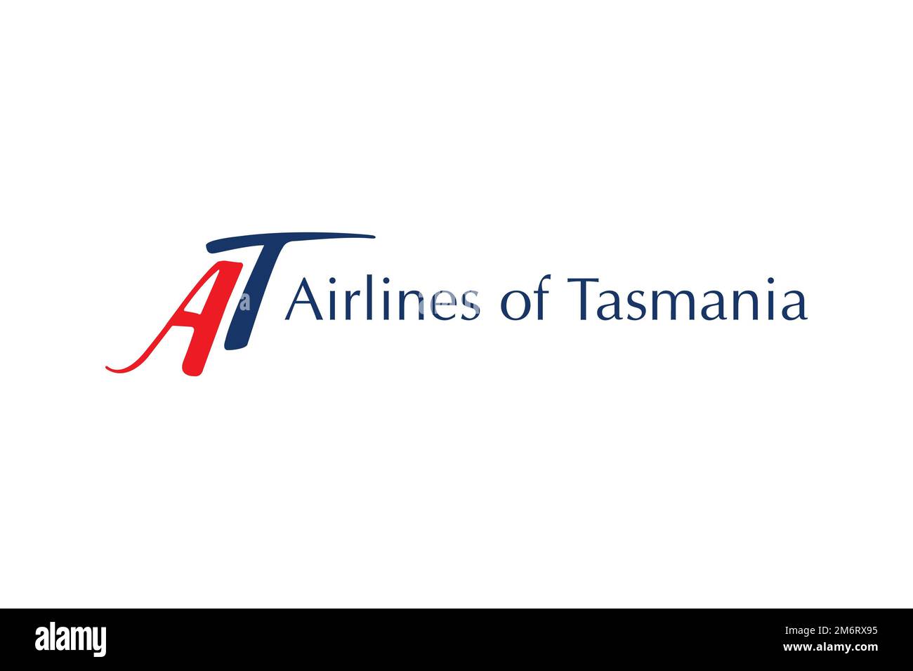 Airline, of Tasmania Airline, of Tasmania, Logo, White Background Stock