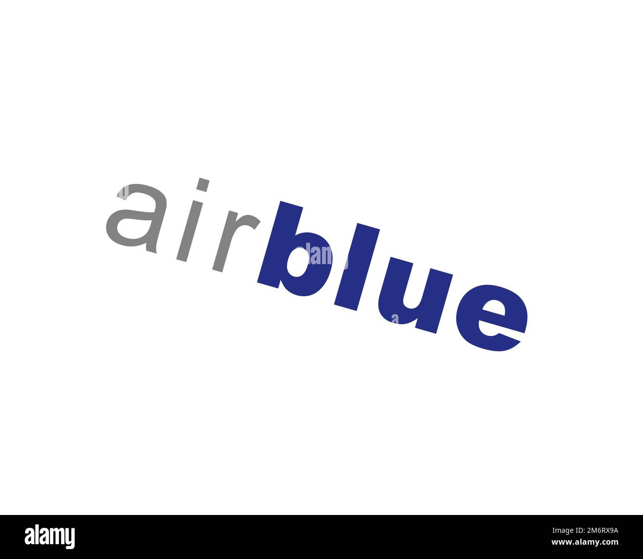 Airblue, rotated logo, white background B Stock Photo Alamy