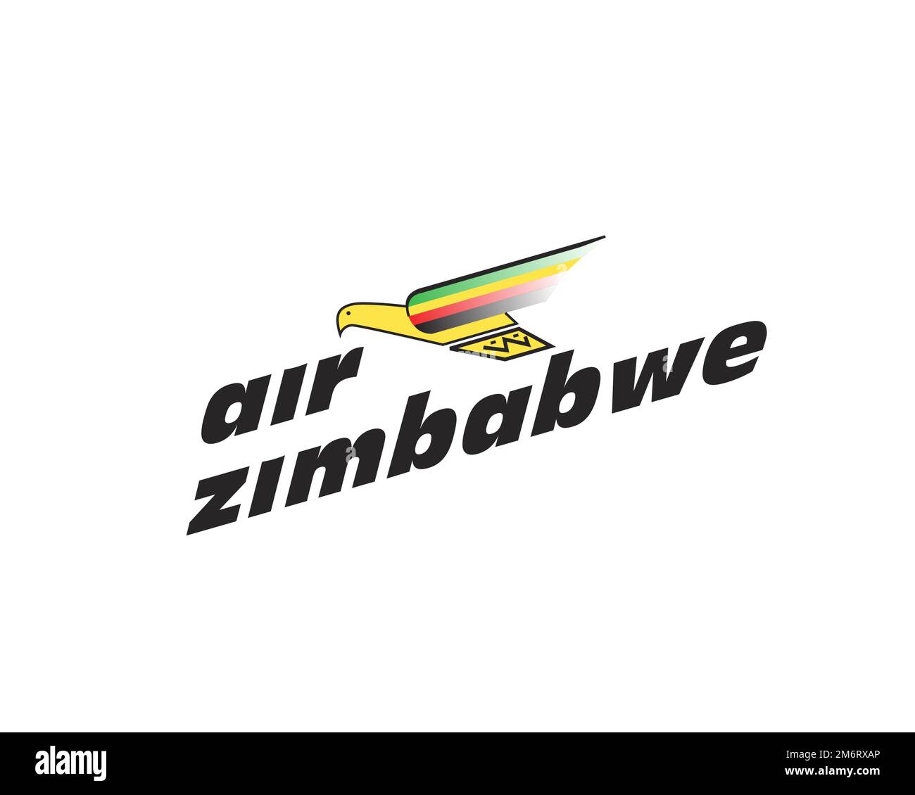 Air Zimbabwe, rotated logo, white background Stock Photo Alamy