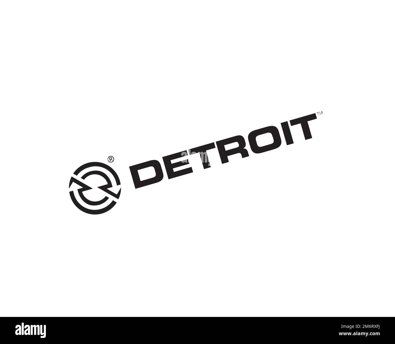 Detroit Diesel, Rotated Logo, White Background Stock Photo Alamy