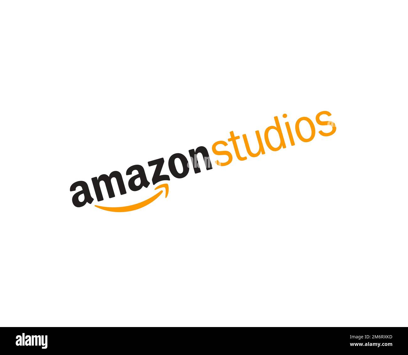 Amazon Studios, Rotated Logo, White Background Stock Photo Alamy