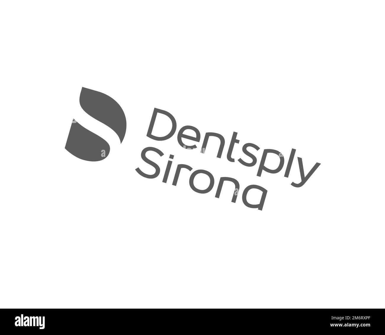 Dentsply Sirona, rotated logo, white background B Stock Photo Alamy