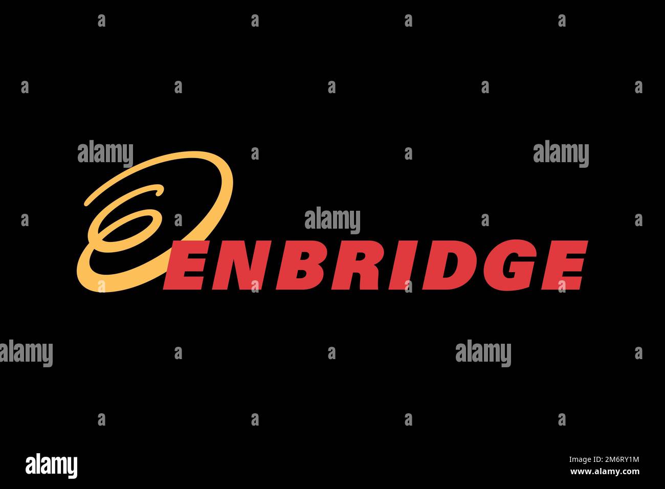 Enbridge, Logo, Black background Stock Photo Alamy
