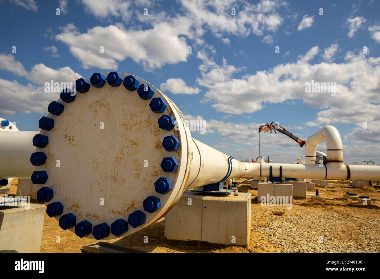 Interconnected natural gas pipeline network Stock Photo Alamy
