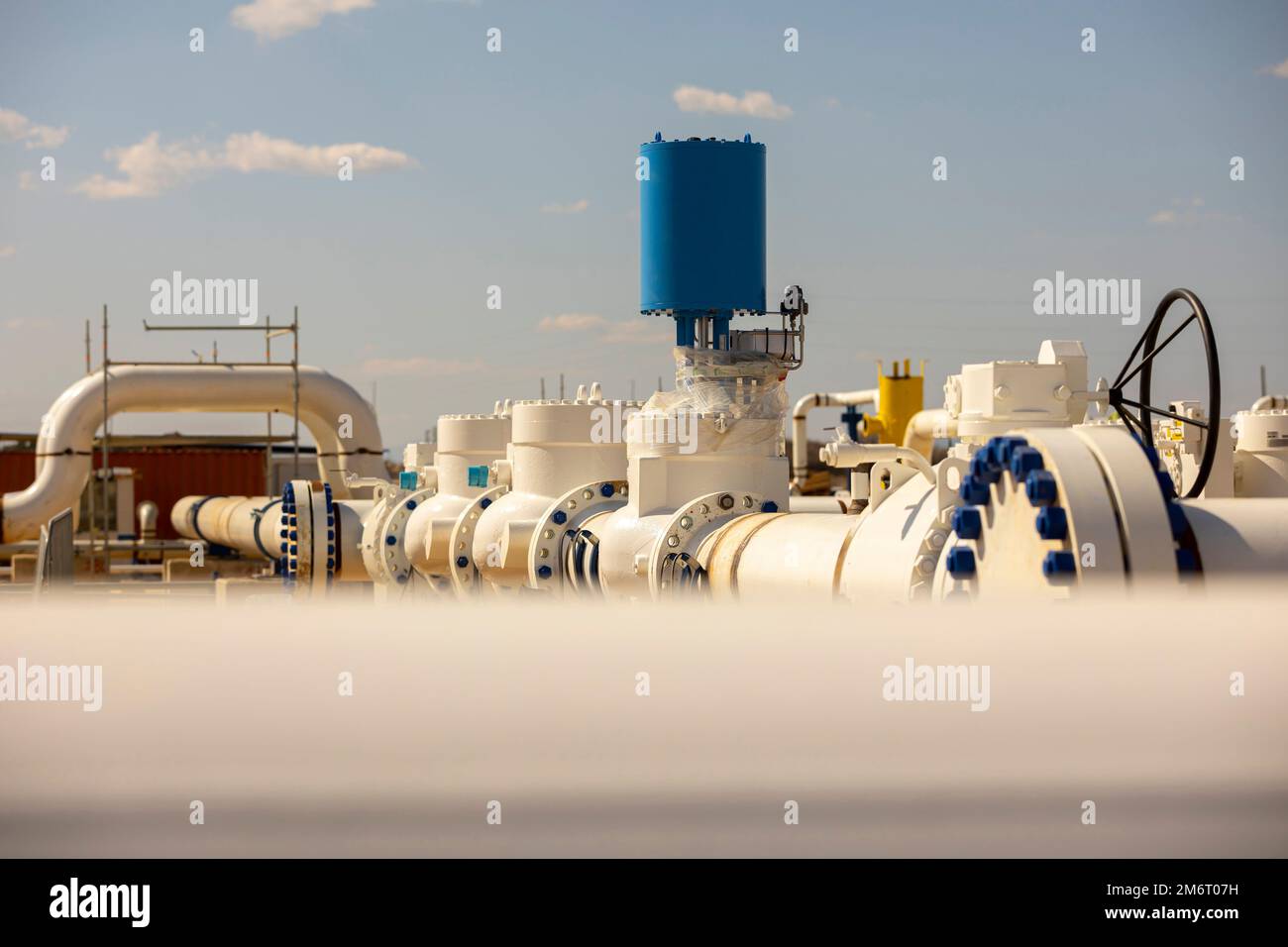 Interconnected natural gas pipeline network Stock Photo Alamy