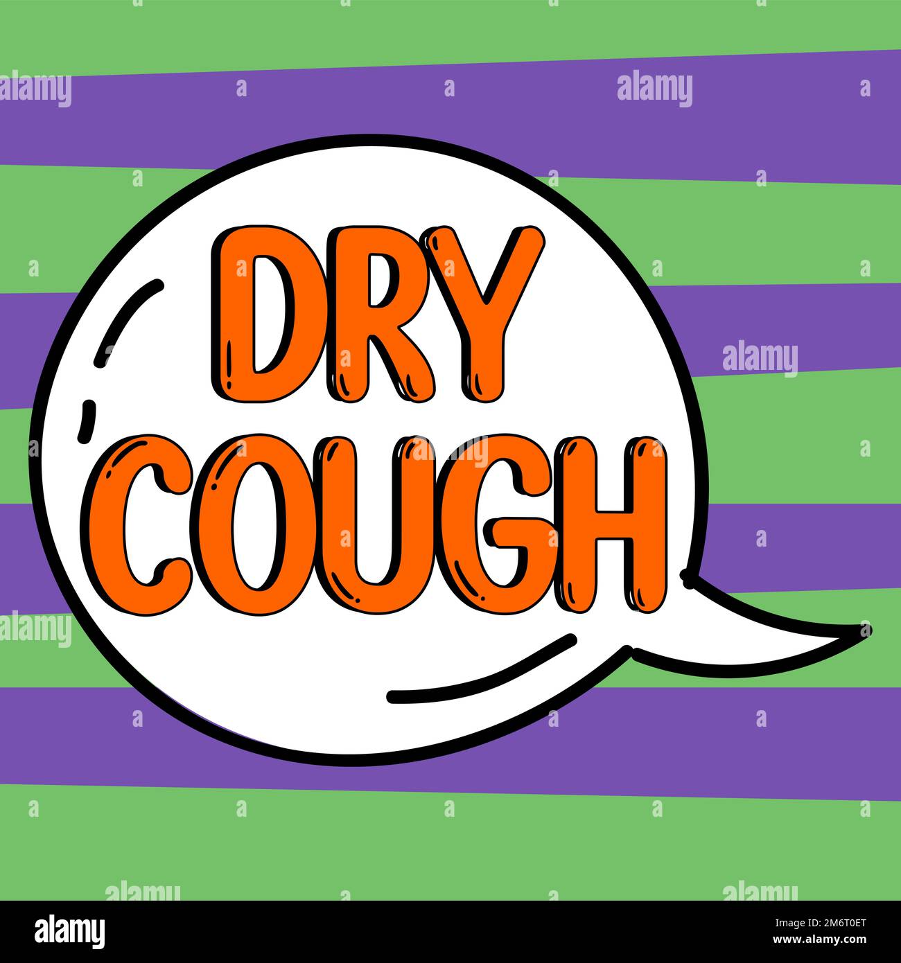 Text showing inspiration Dry Cough. Concept meaning cough that are not by phlegm