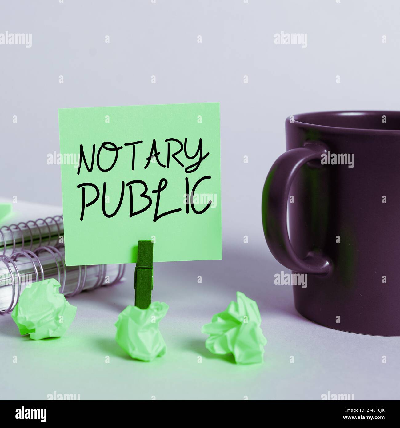 Conceptual caption Notary Public. Concept meaning Legality