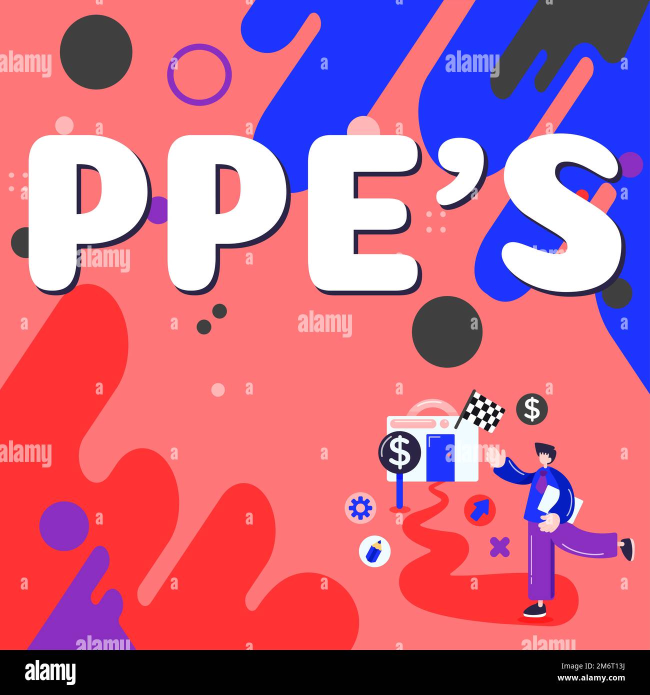 Sign displaying Ppe's. Business overview Specialized equipment for