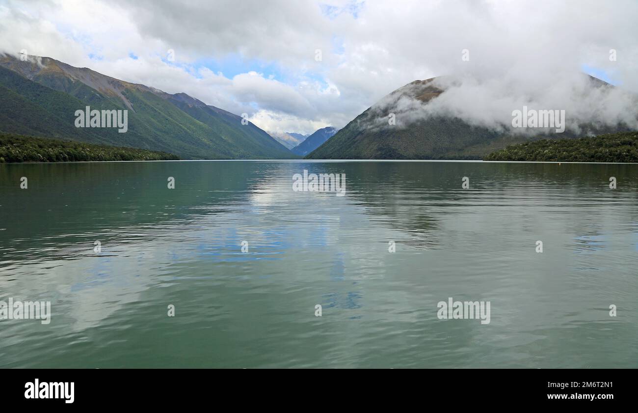 Lake Rotoiti - Nelson Lakes National Park, New Zealand Stock Photo