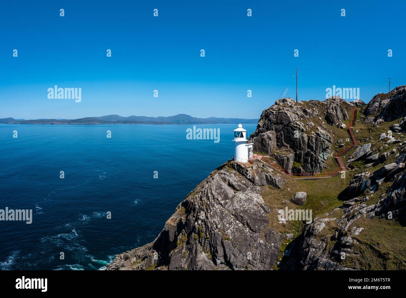 A view of the historic Sheep's Head Lighthouse on the Muntervary Peninsula in County Cork of
