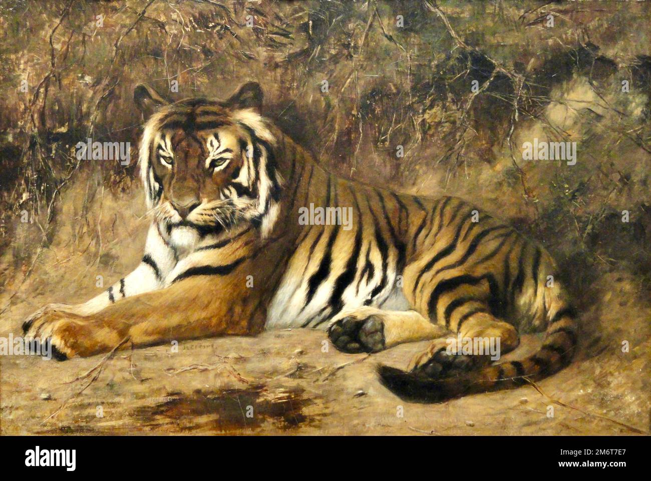 Jean-Léon Gérôme - Tiger Stock Photo