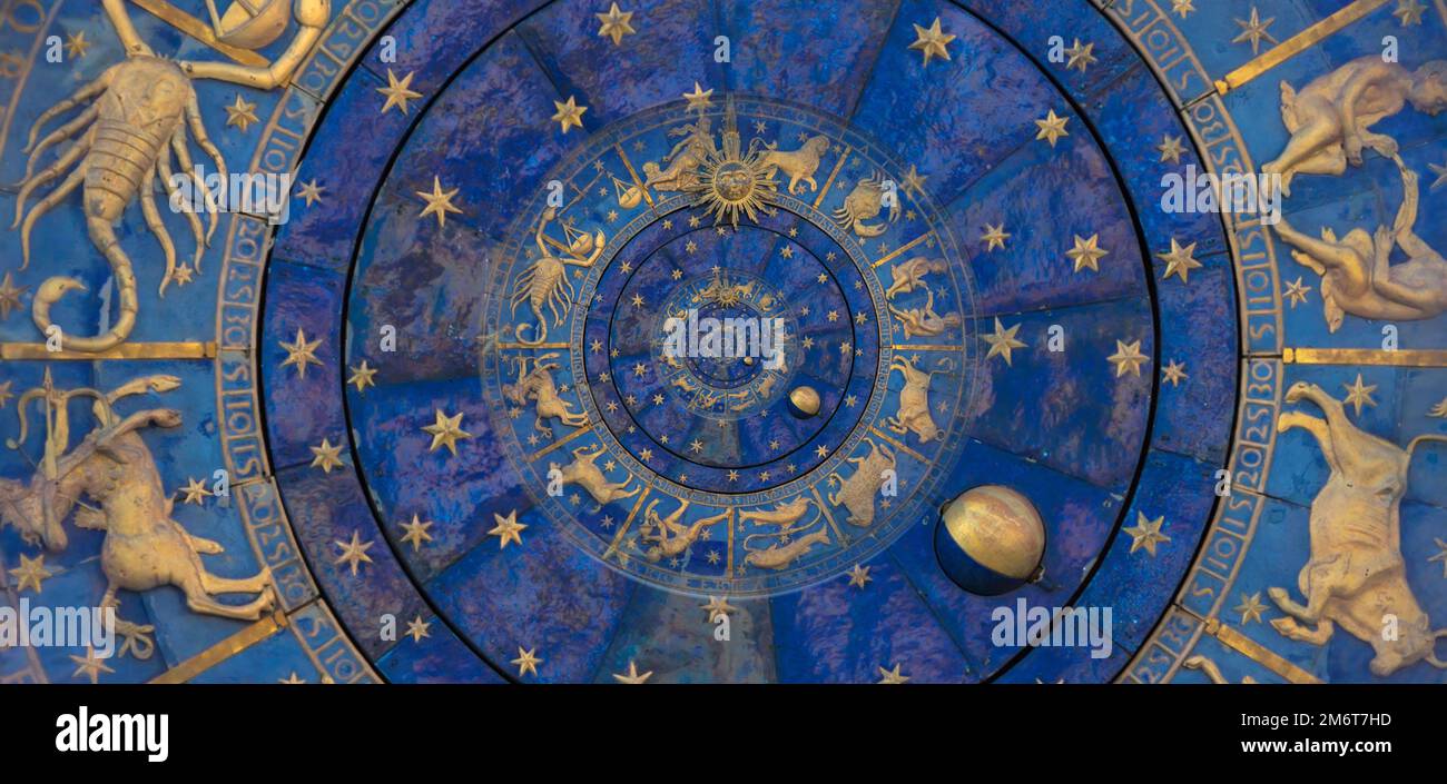 Astrology and alchemy sign background illustration Stock Photo