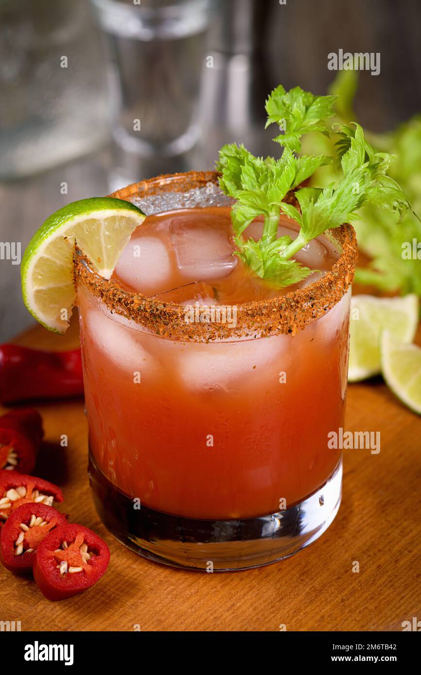 Michelada the Mexican Bloody Mary Stock Photo Alamy