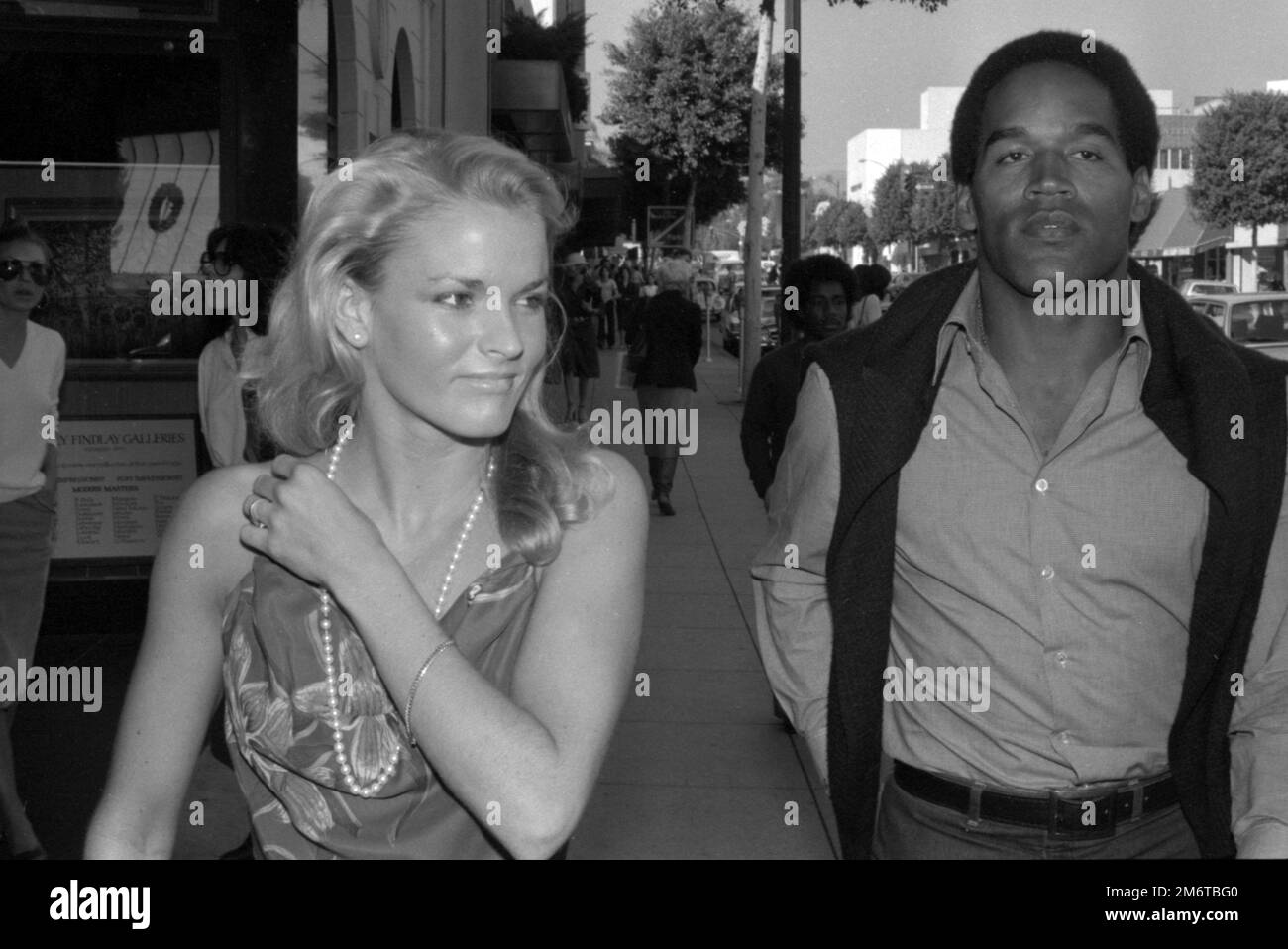 O.J. Simpson with Nicole Brown Simpson seen in LA on December 19, 1980  Credit: Ralph Dominguez/MediaPunch Stock Photo