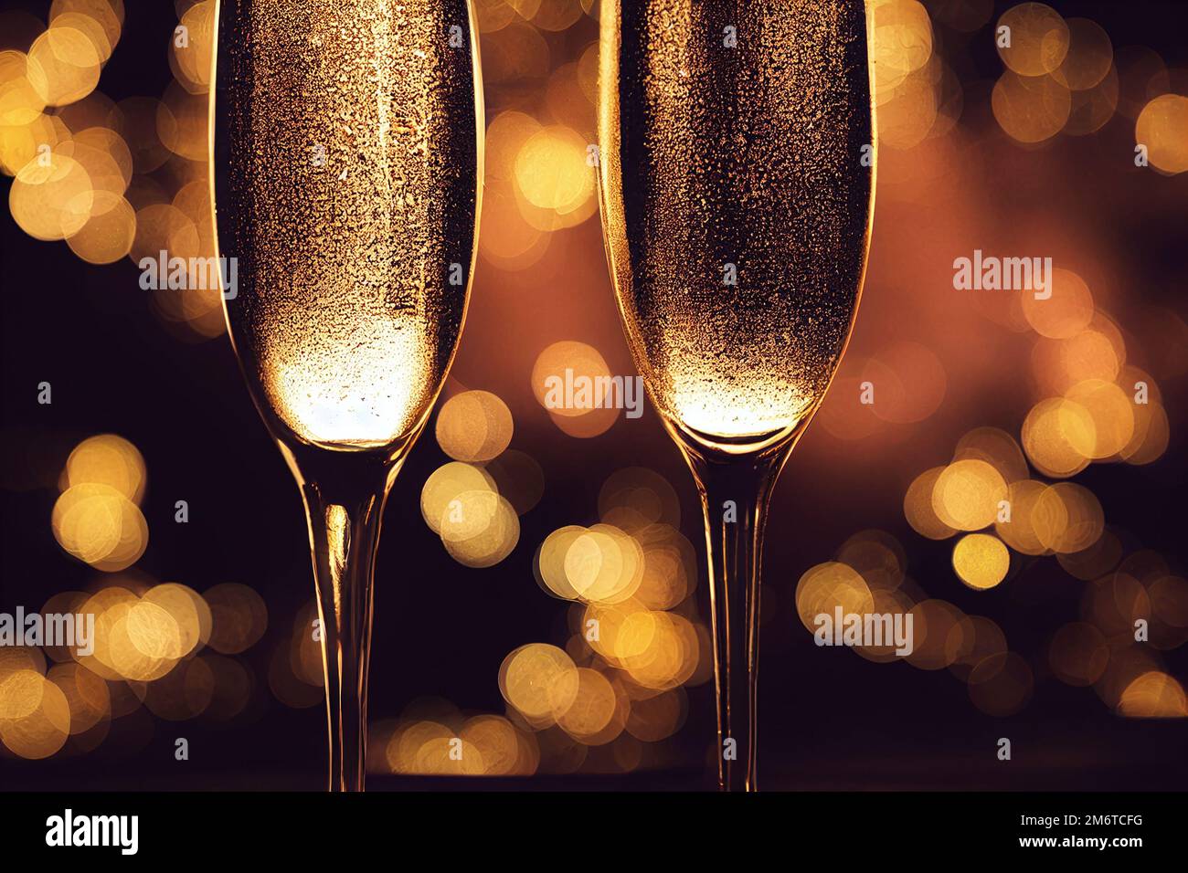 Sparkling champagne in glasses hi-res stock photography and images - Alamy