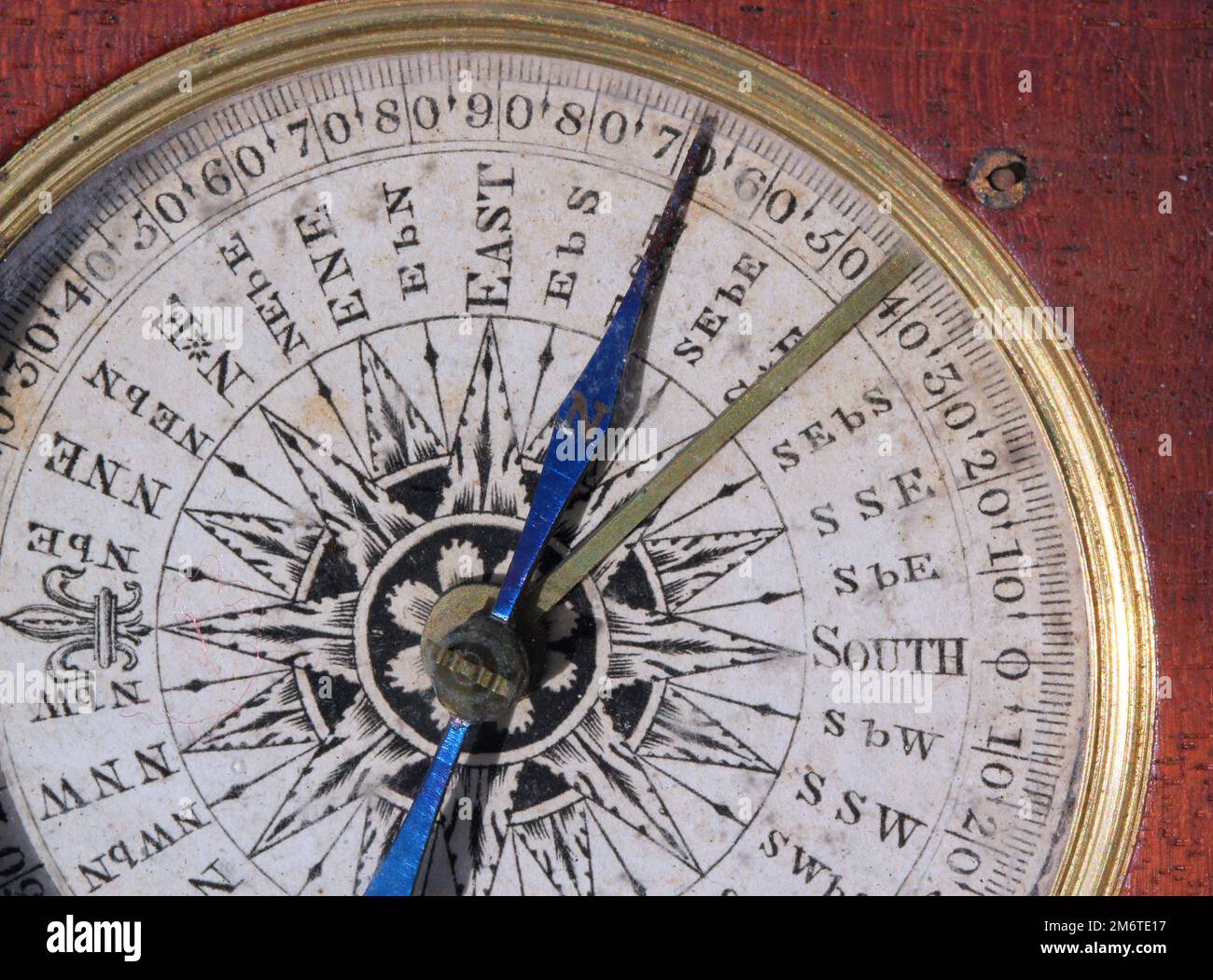 Very old compass Stock Photo Alamy