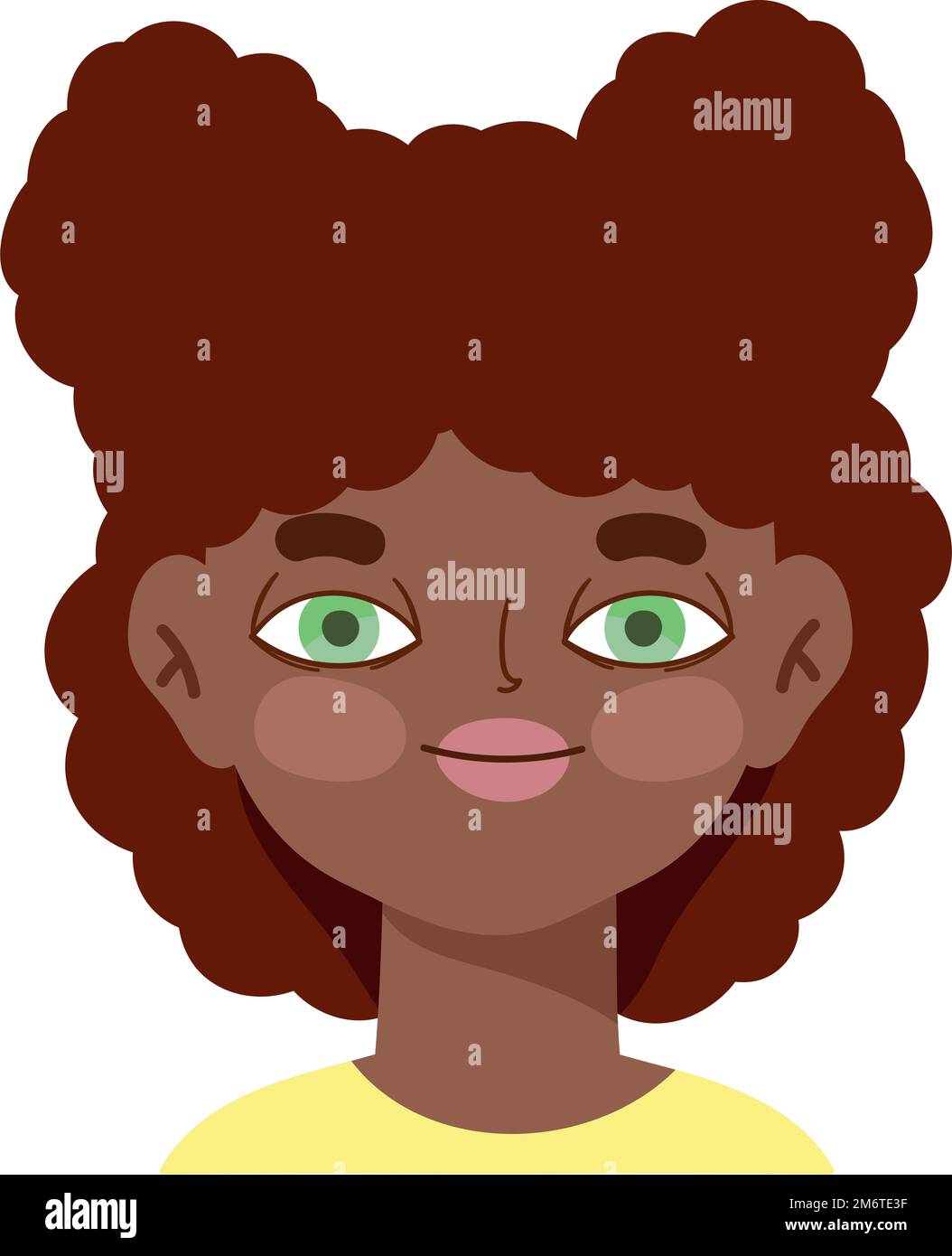 afro girl cartoon icon Stock Vector Image & Art Alamy
