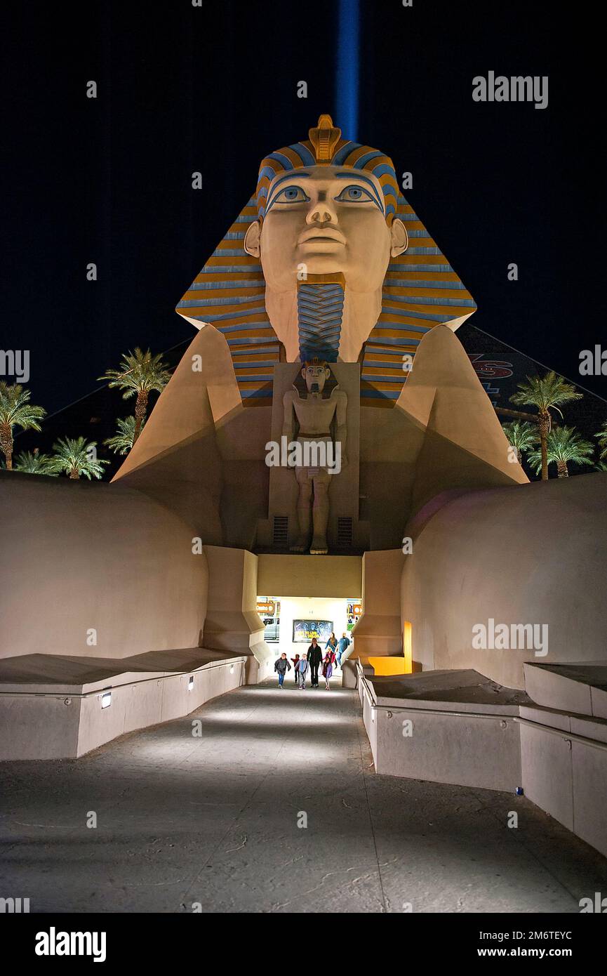 Luxor, Hotel, night, Las Vegas, Nevada, USA Stock Photo