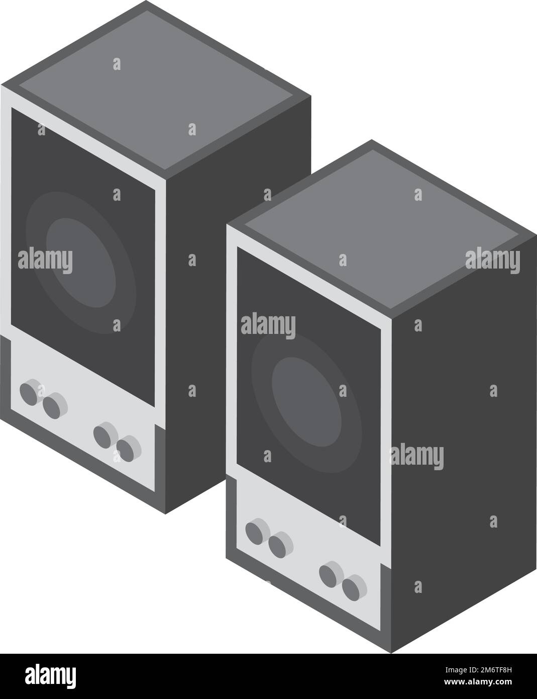 isometric musical speakers Stock Vector Image & Art - Alamy