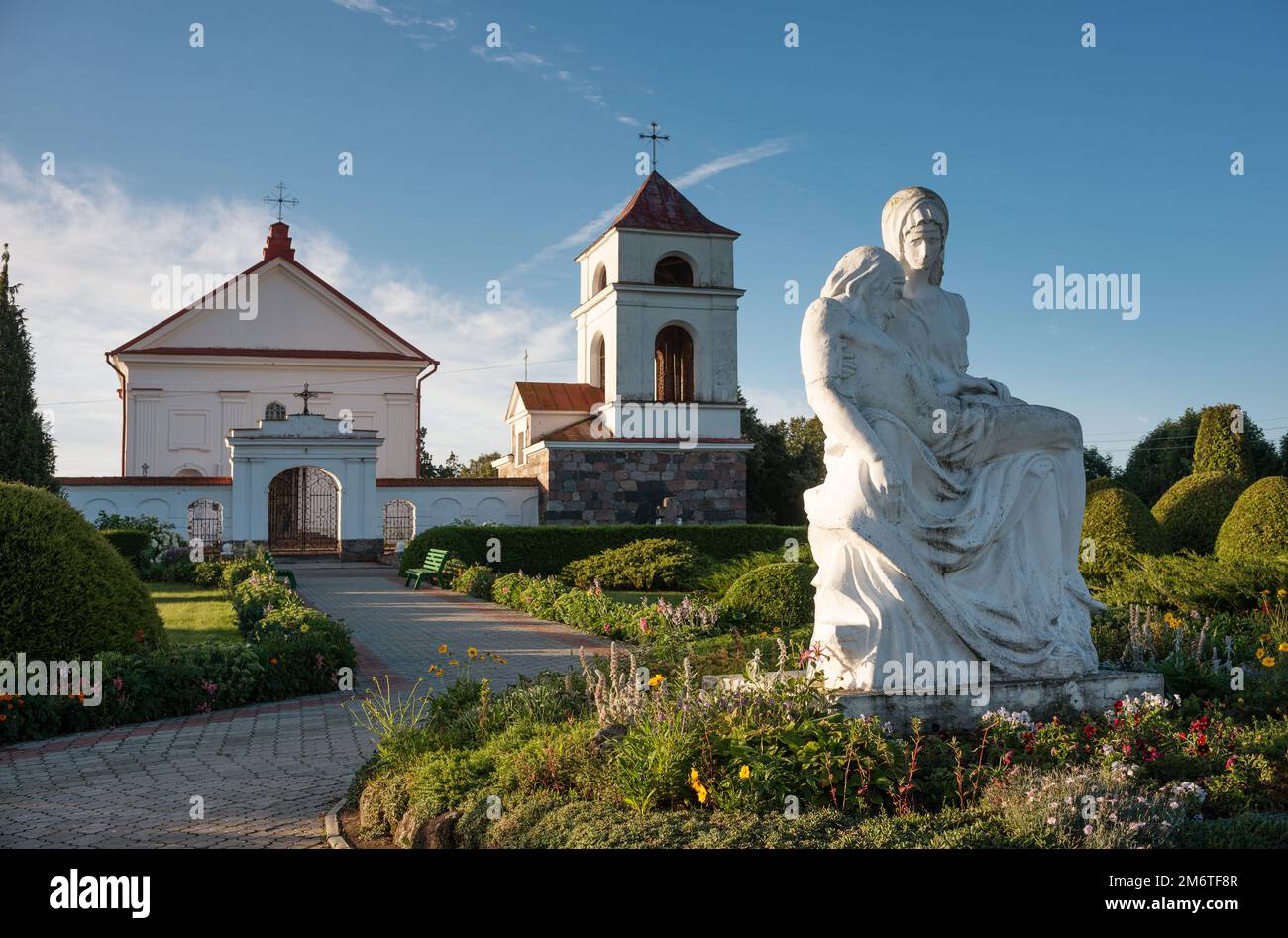 Mosar Catholic Church of St. Anne in the village of Mosar, Belarus Stock ...