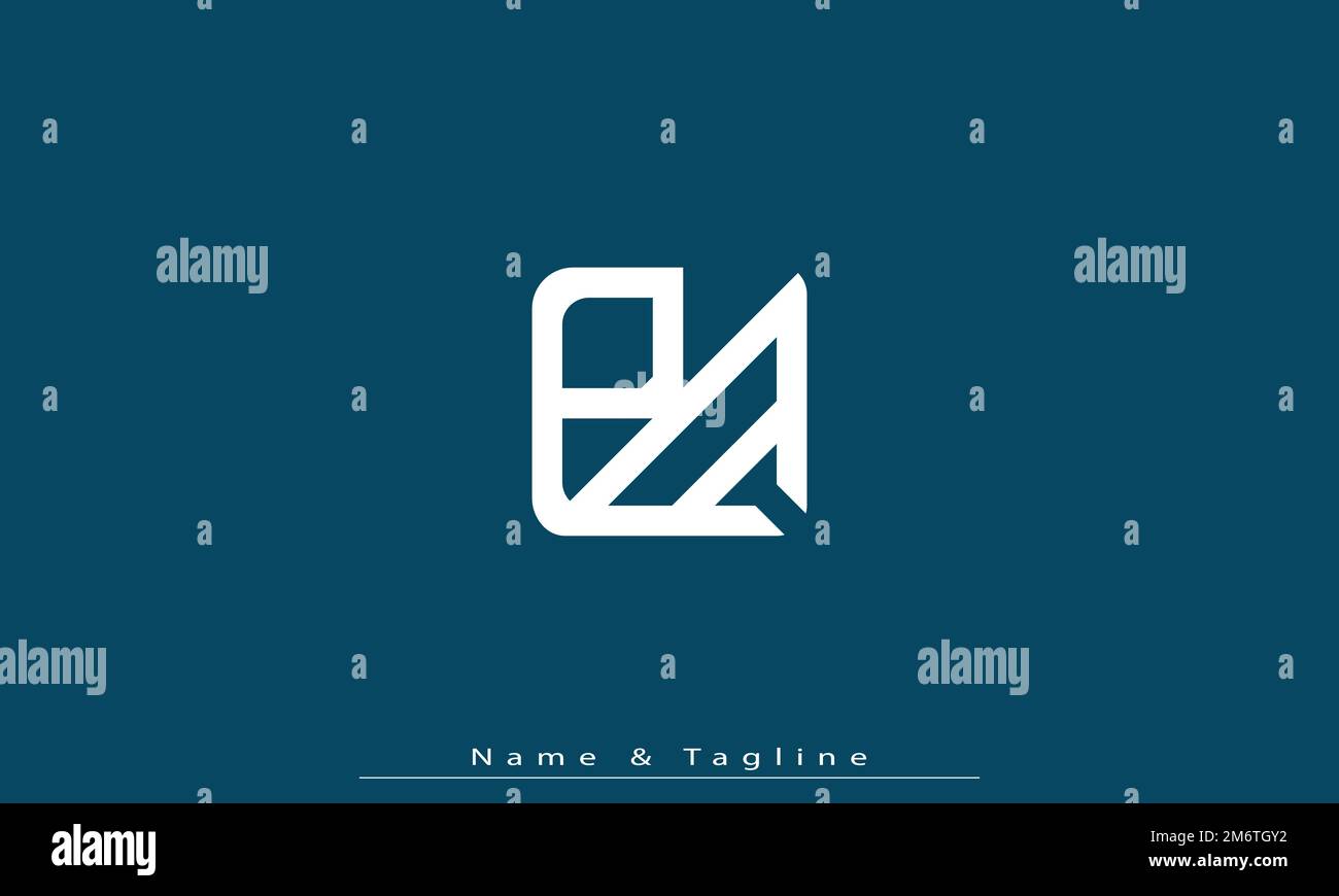 Alphabet letters Initials Monogram logo PA , AP Stock Vector