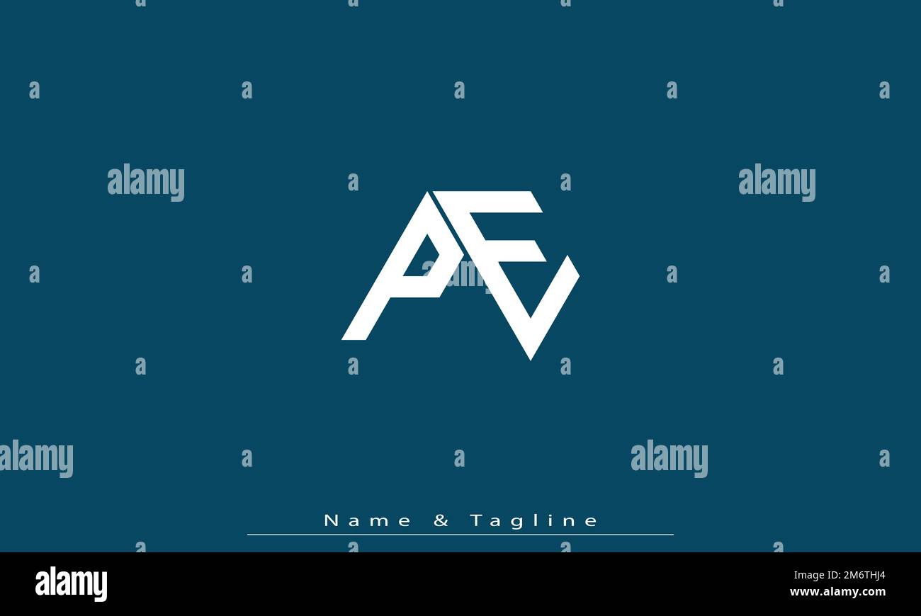 Alphabet letters Initials Monogram logo PE , EP Stock Vector Image ...