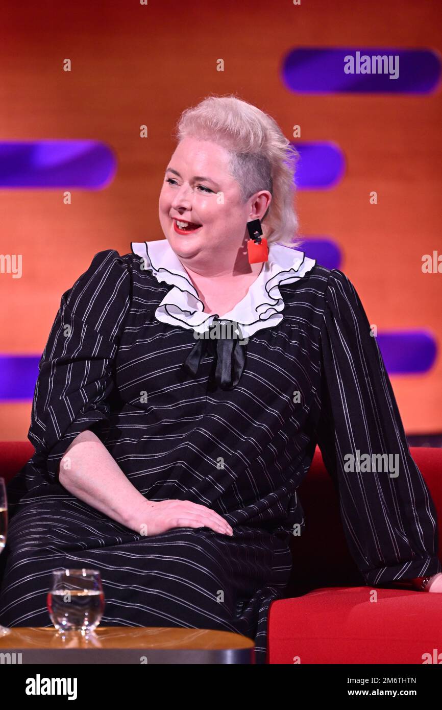 EDITORIAL USE ONLY Siobhán McSweeney during filming for the Graham Norton Show at BBC EDITORIAL USE ONLY Siobhán McSweeney during filming for the Graham Norton Show at BBC