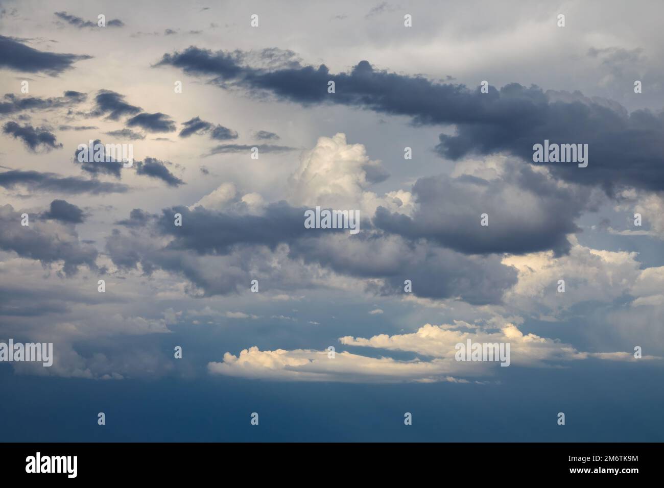 Storm clouds in sky background Stock Photo