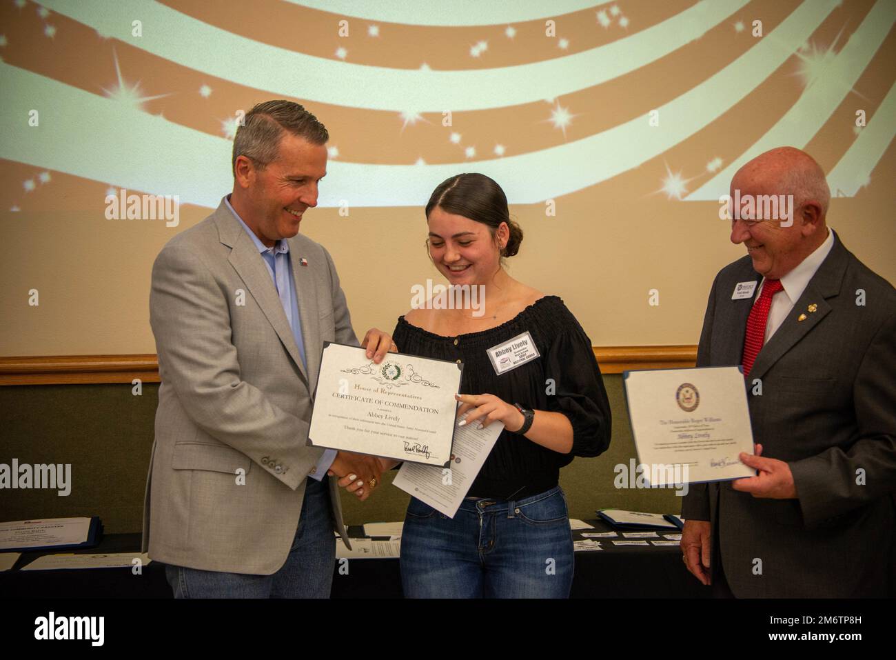 Dr. Brad Buckley (left), Representative of District 54, and Hugh Shine
