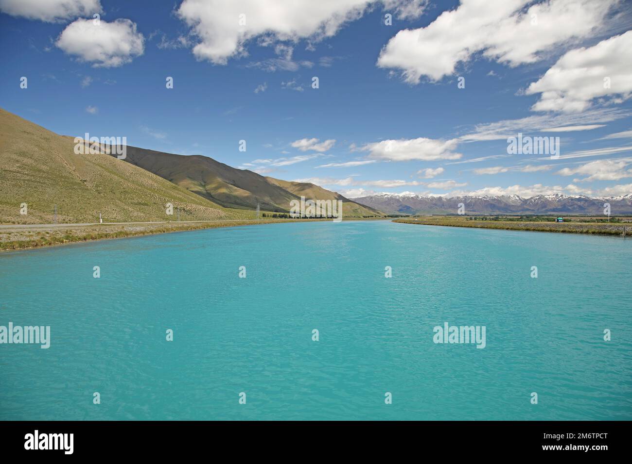 Ohau C Canal, Lake Benmore, New Zealand Stock Photo Alamy