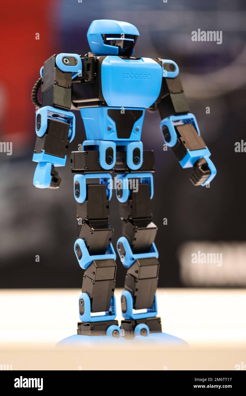 Las Vegas, NV, USA. 5th Jan, 2023. A Robosen Interstellar Scout K1 Pro